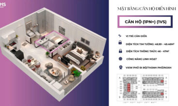 Mặt bằng - Layout căn hộ 49m2 Maison Grand - Tumys Homes Phú Mỹ