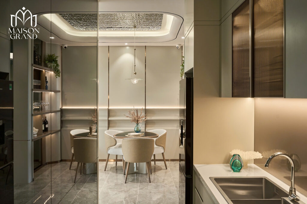 Nhà bếp căn hộ 2PN 58m2 Maison Grand - Tumys Homes Phú Mỹ