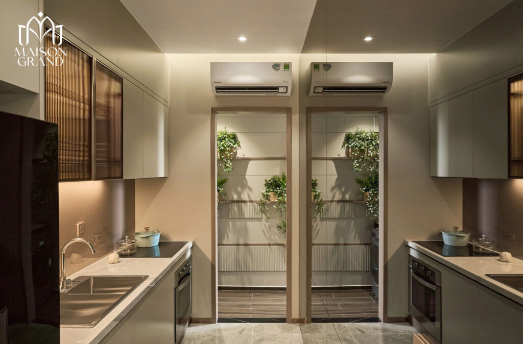 Nhà bếp căn hộ 2PN 58m2 Maison Grand - Tumys Homes Phú Mỹ