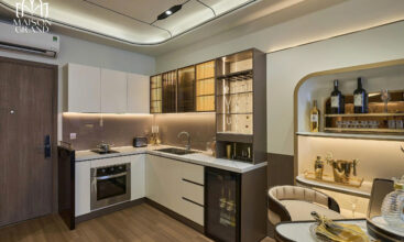 Phòng bếp căn hộ 49m2 Maison Grand - Tumys Homes Phú Mỹ